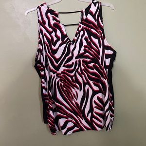 2xl sleeveless blouse